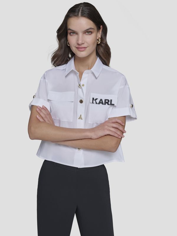 Camisa poplin con logotipo