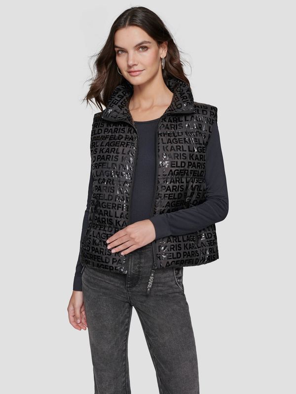 Chaleco acolchado con logo tonal