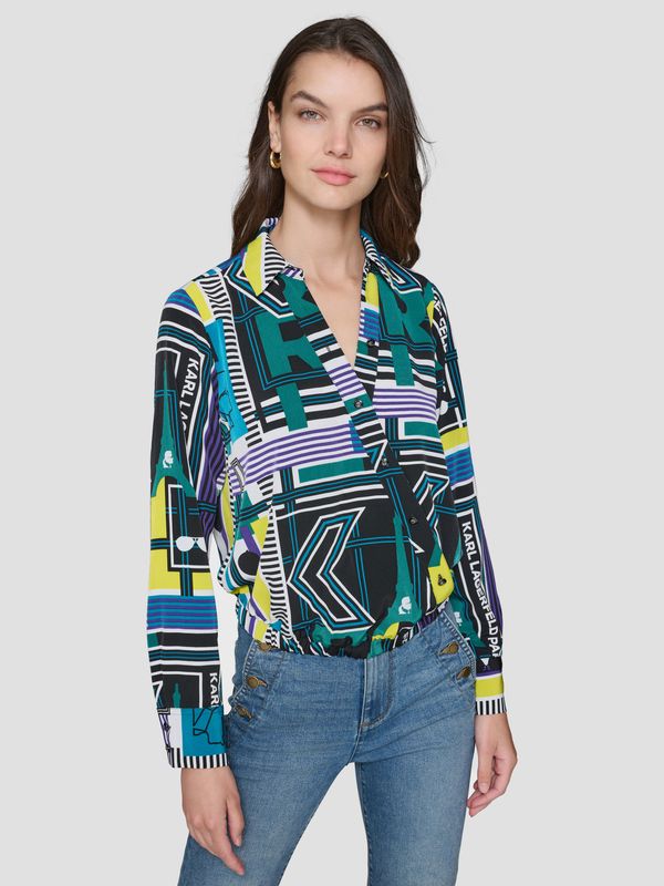 Camisa cruzada con estampado
