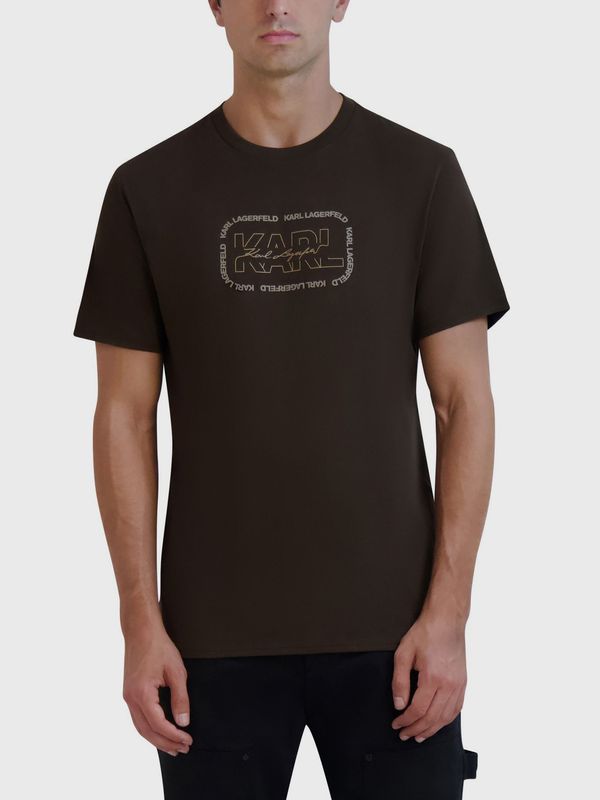 Polera con logo cuadrado delineado