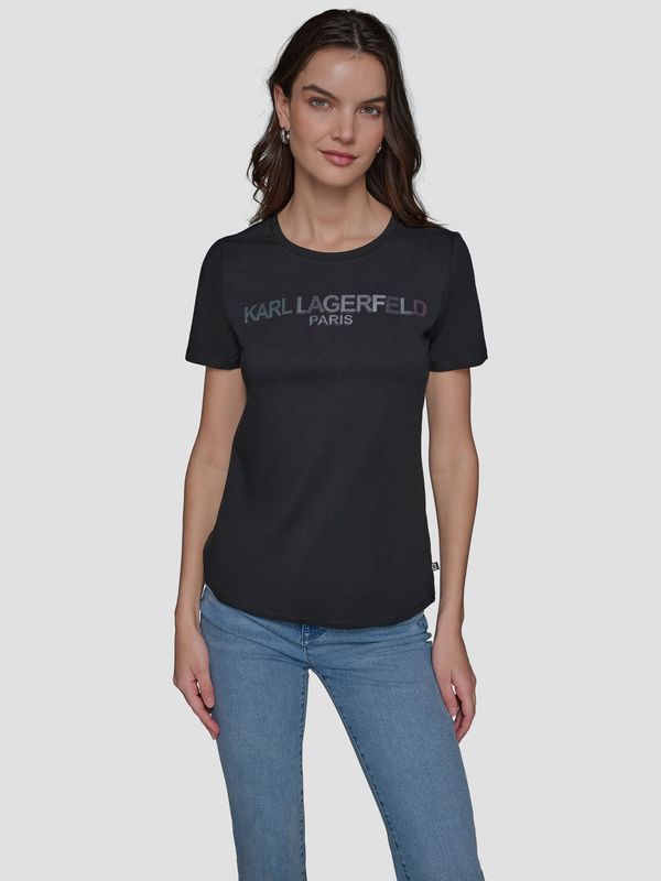 Polera con logo irridescent