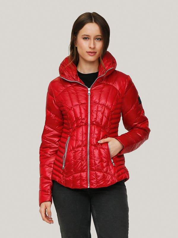 Chaqueta arrugada acolchada