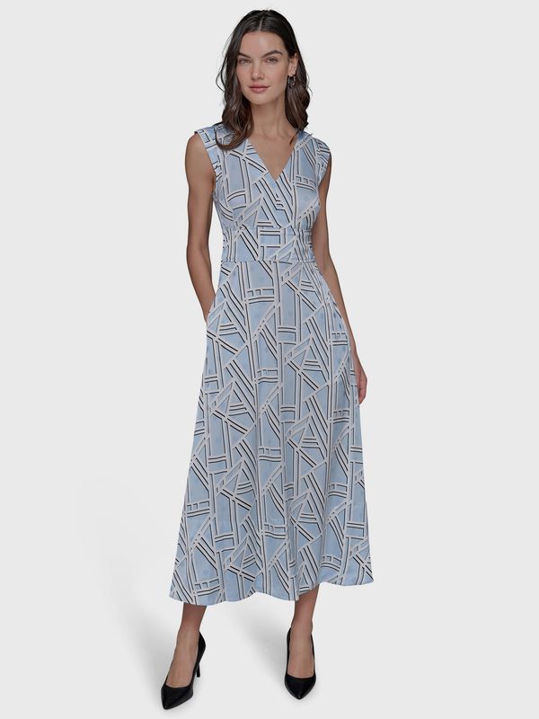 Vestido midi con estampado