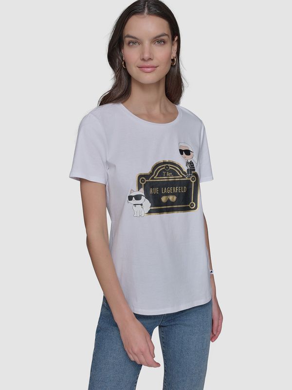 Polera con estampado Rue Lagerfeld