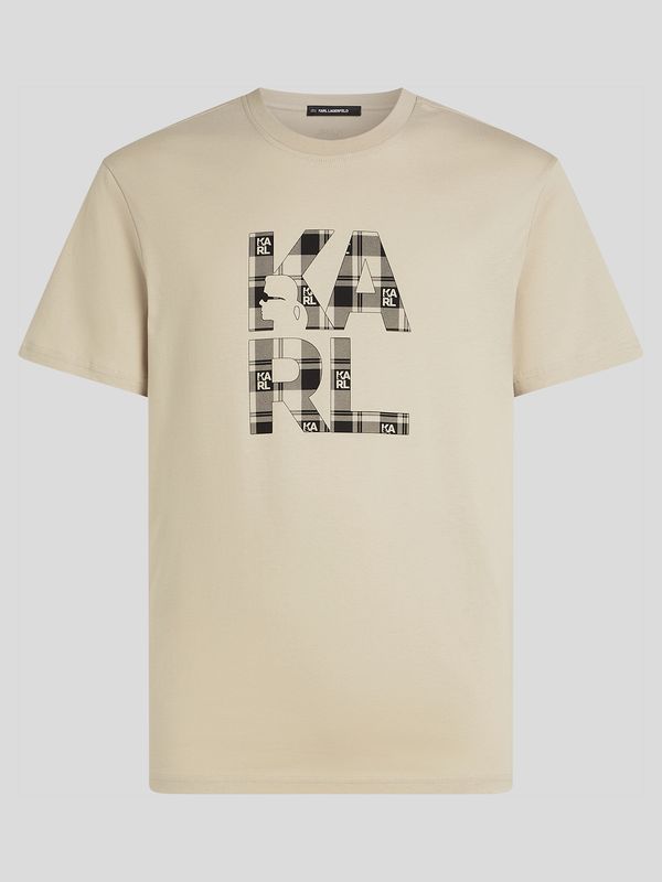 Polera con logotipo a patrón de cuadros