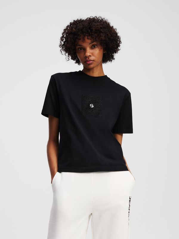 Polera regular con monograma