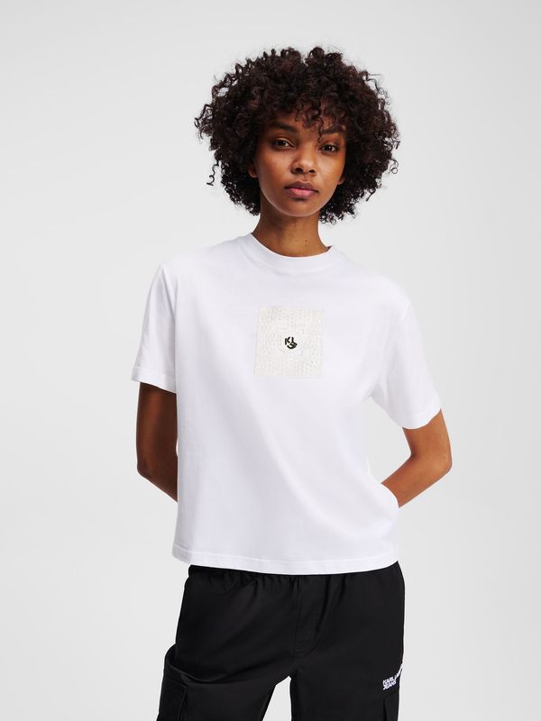 Polera regular con monograma