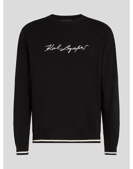 Sweater con cuello redondo