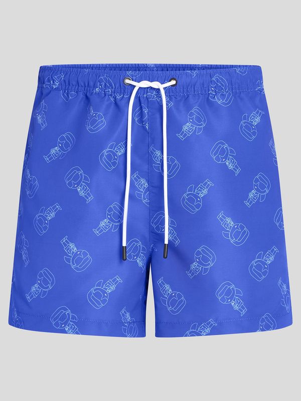 Traje de baño corto con estampado IKON