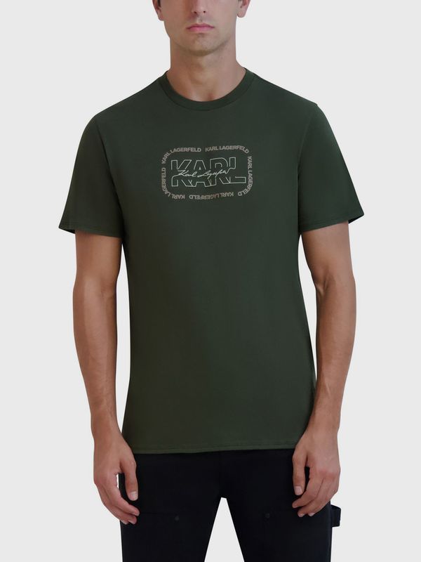 Polera con logo cuadrado delineado