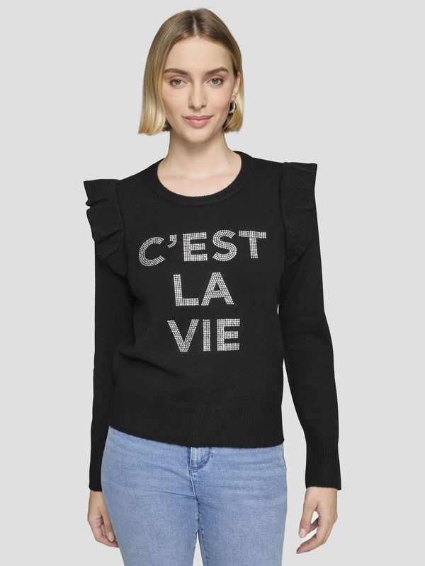 Sweater con volantes