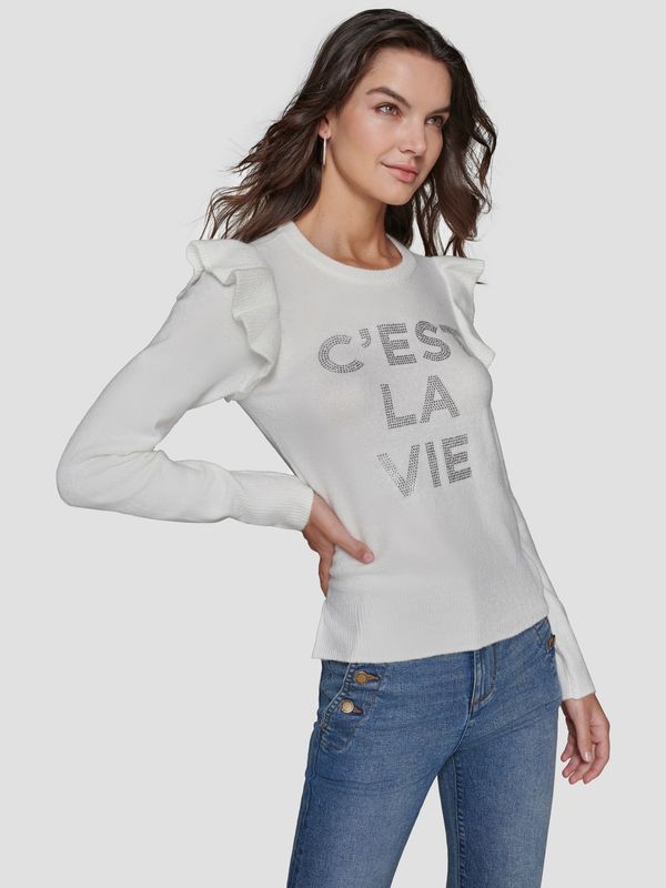 Sweater con volantes