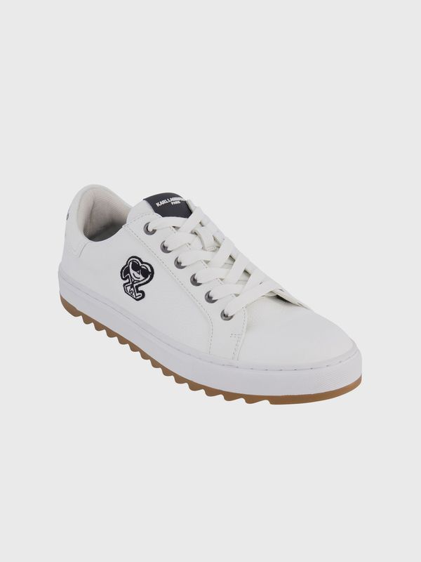 Zapatillas de cuero con parche