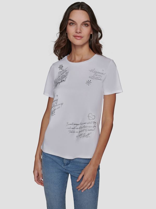 Polera con detalles de texto