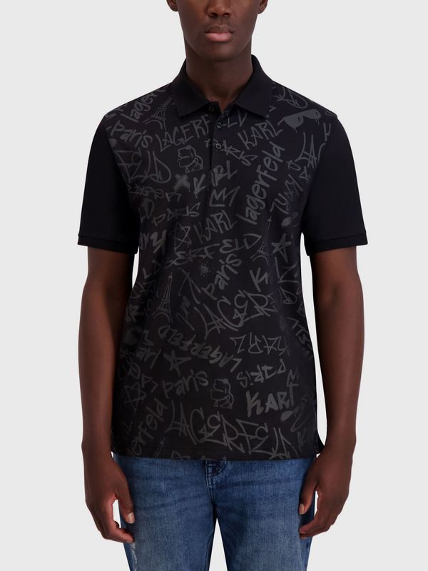 Polo Interlock con logotipo tonal