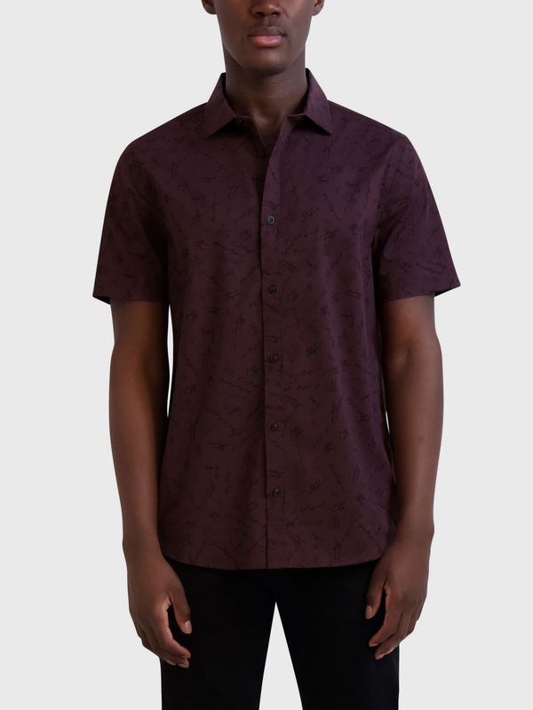 Camisa con estampado de firma de KARL