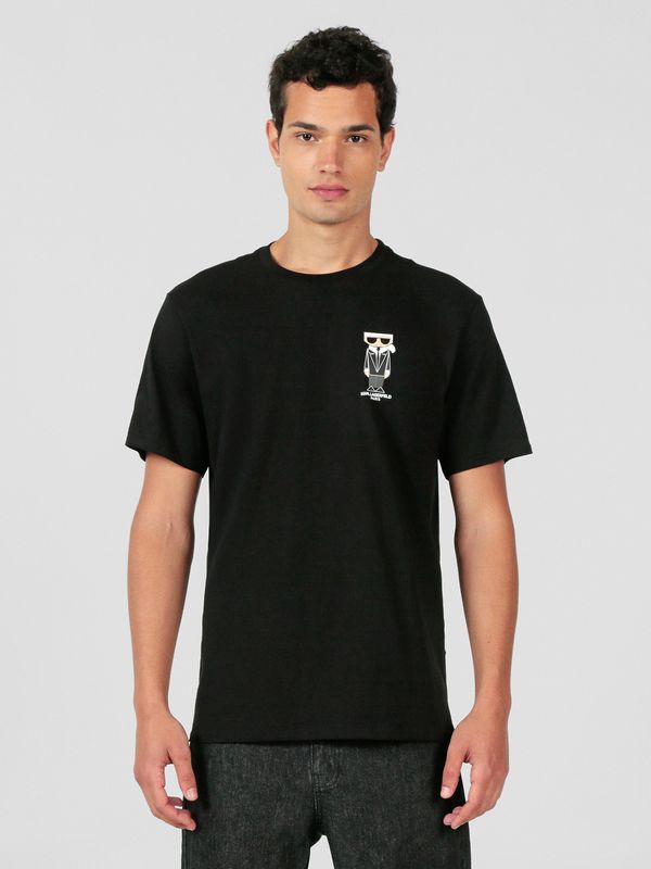 Polera con pequeño estampado de Karl