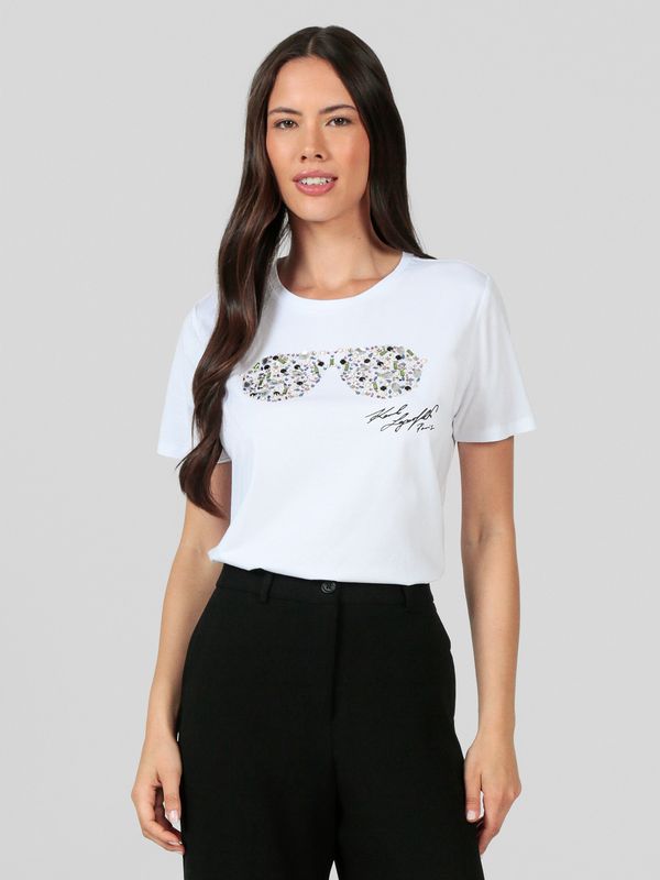 Polera con estampado de gafas de sol