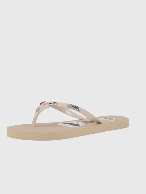 Sandalias flip flop con apliques metálicos