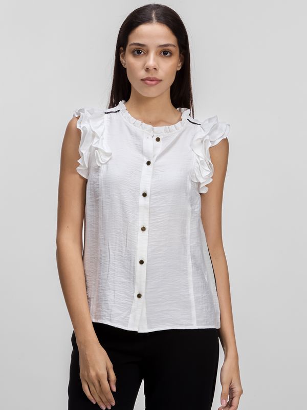 Blusa de mangas con vuelo