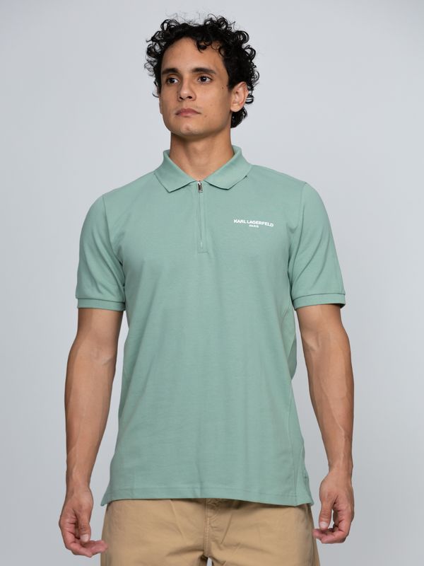 Polo con cierre de cremallera