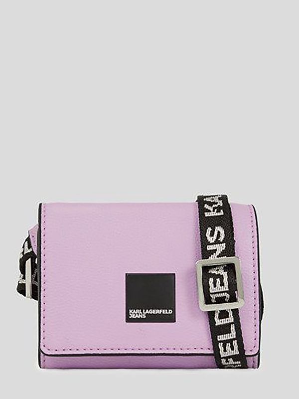 Cartera cruzada con logo box