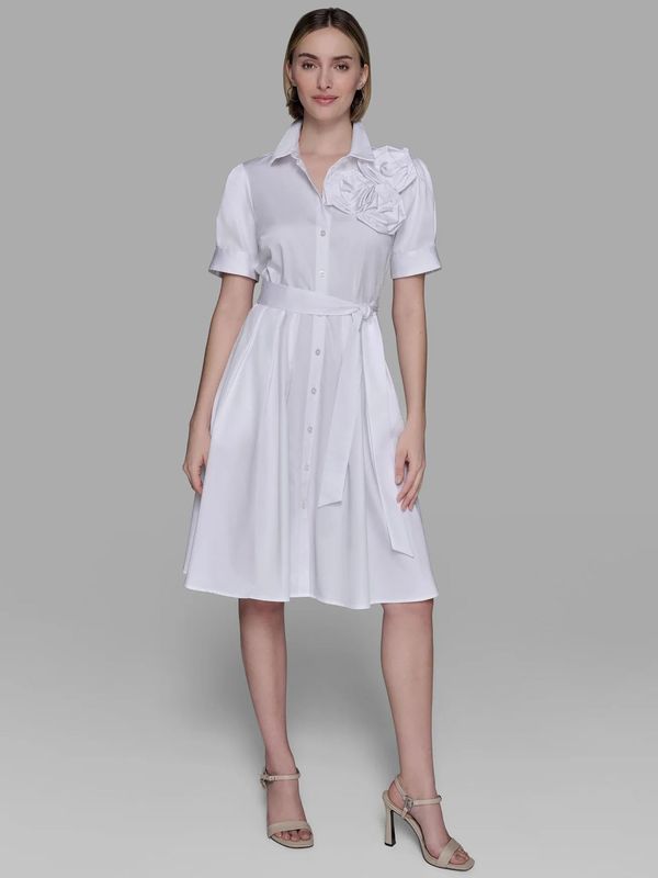 Vestido camisero floral