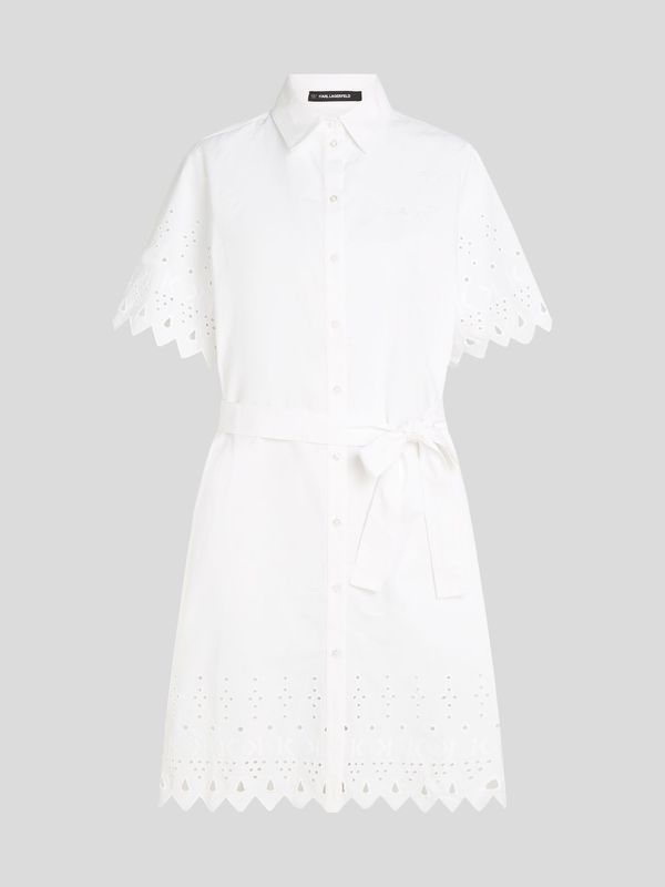 Vestido camisero bordado