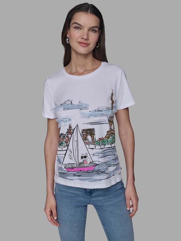 Polera con mini Choupette en París