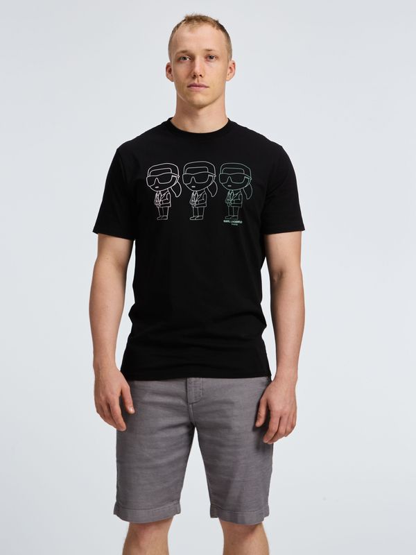 Polera con estampado gráfico de múltiples Karl