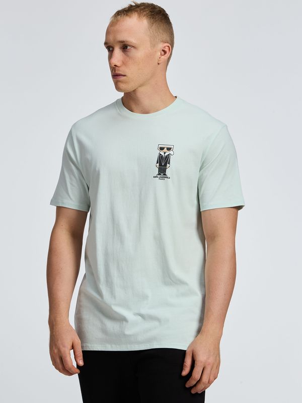 Polera con pequeño estampado de Karl